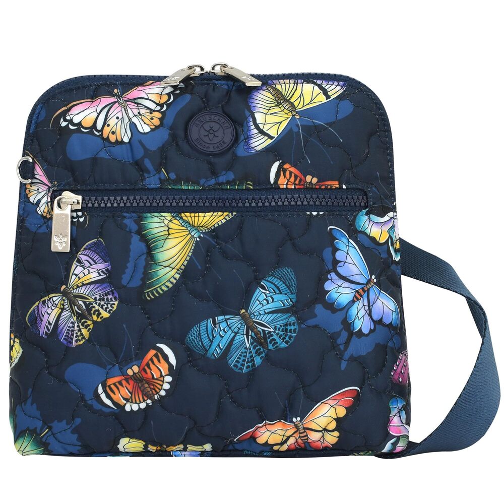 4170 Wanderlust Quilted Fabric Collection Vegan Crossbody - Butterfly